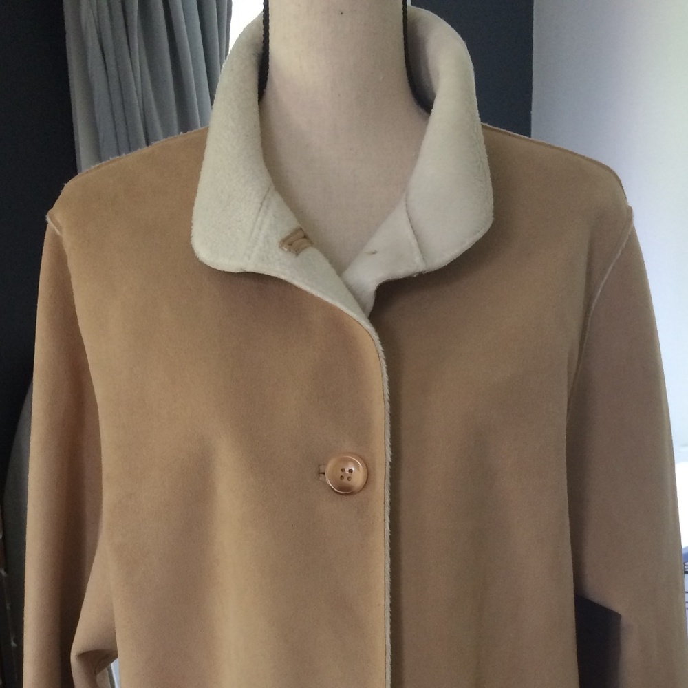 Faux Sheepskin Medium Weight Spring/Fall Jacket